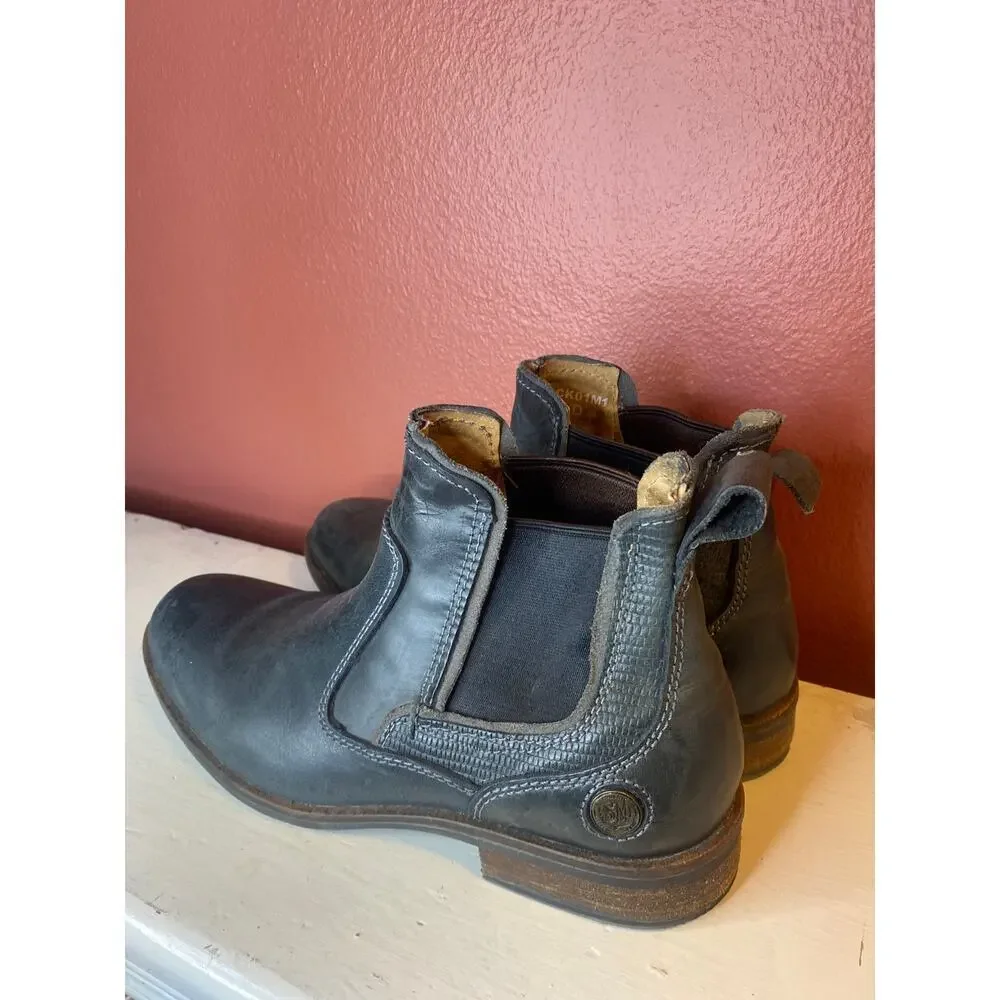 Leather Gray Blue Steve Madden Men's Ankle Boots 8 D - Picture 2 of 7